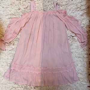 Girls Pink miso flowy dress - size 6